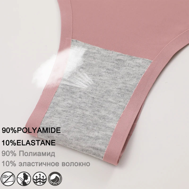 3PCS/SET Seamless Ice Silk Panties