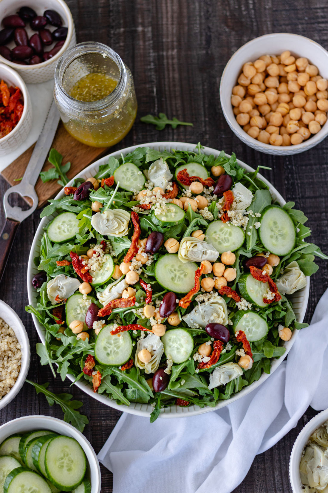 Mediterranean Quinoa Salad with Lemon Herb Vinaigrette