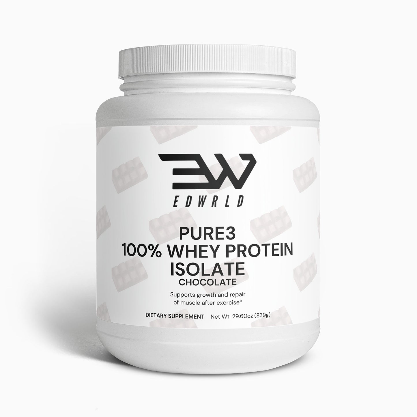 Pure3 100% Whey Protein Isolate (Chocolate)