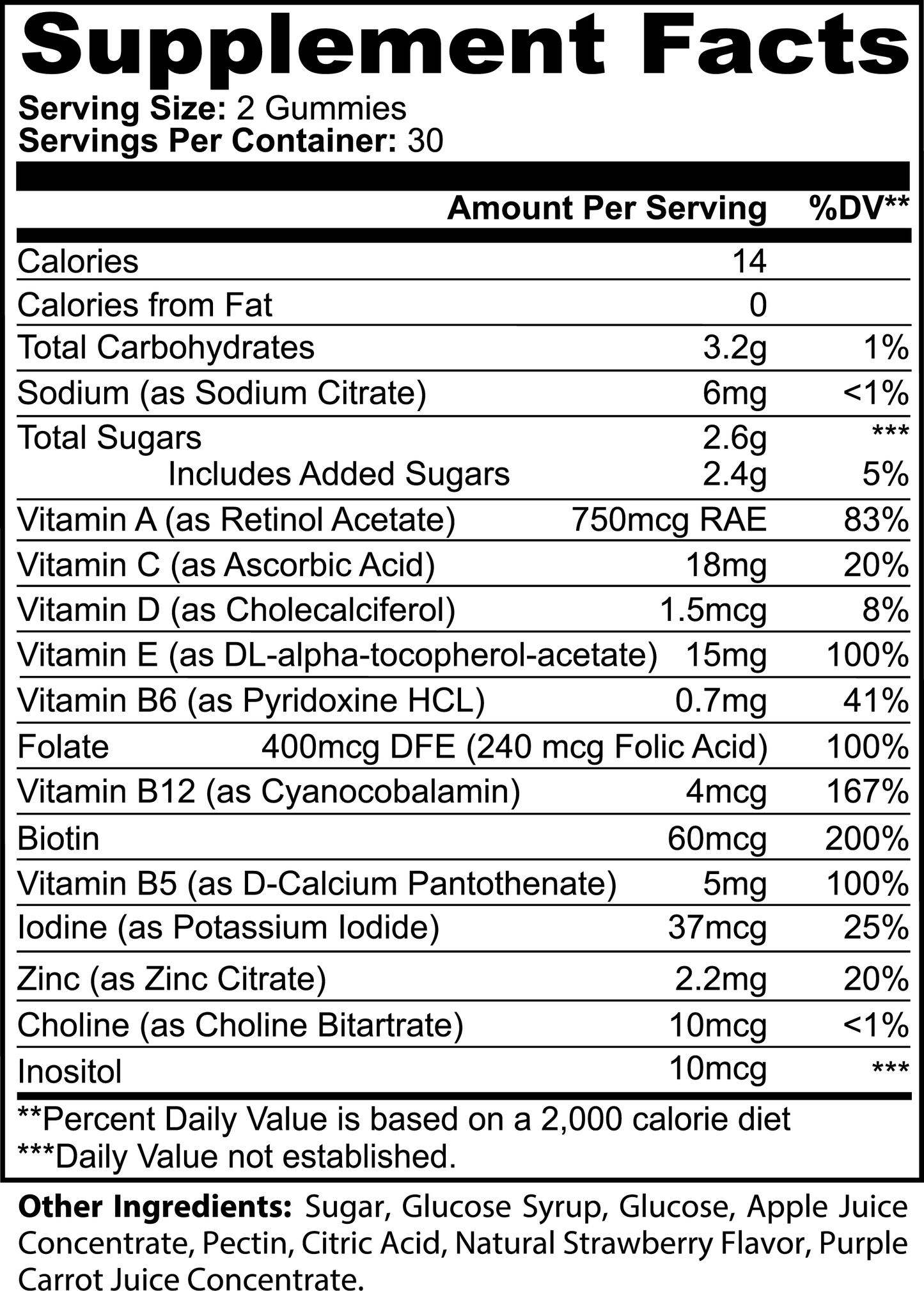 Multivitamin Bear Gummies (dospělí)