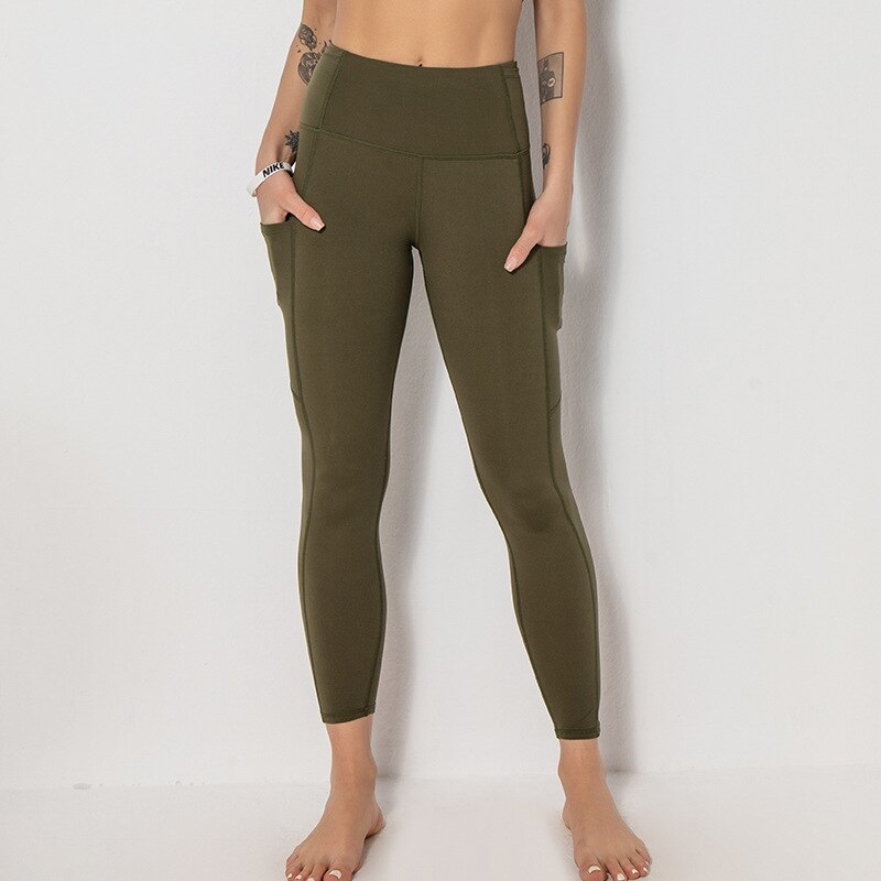 High Waist Yoga Pants with Pocket