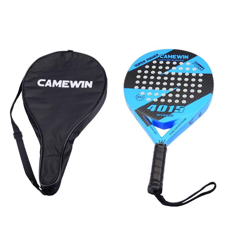 Carbon and Glass Fiber Padel Racquet with Bag Cover