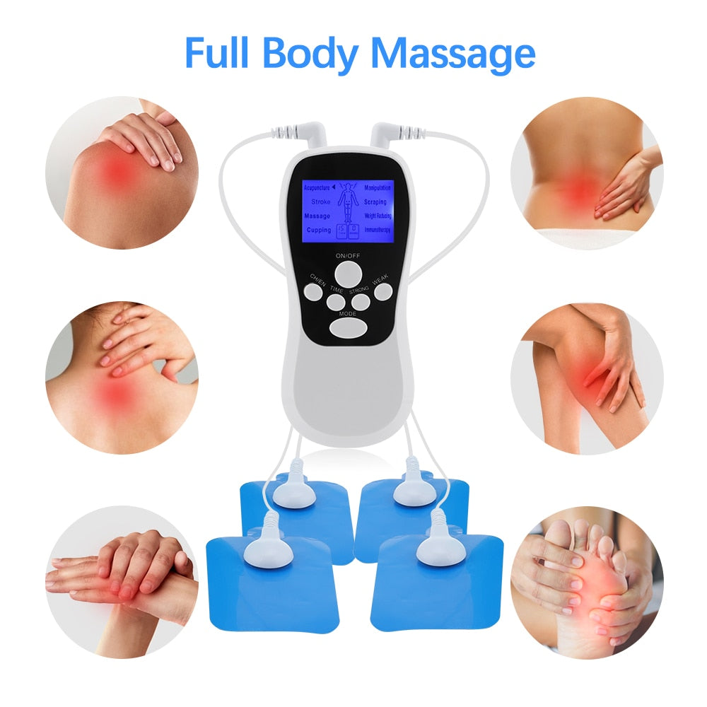 8 Modes Electric Muscle Stimulator Dual Output