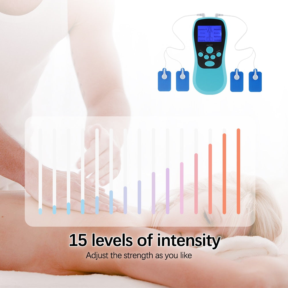 8 Modes Electric Muscle Stimulator Dual Output