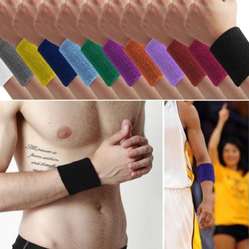 1Pcs Cotton Sport Wristband Brace Wrap Bandage