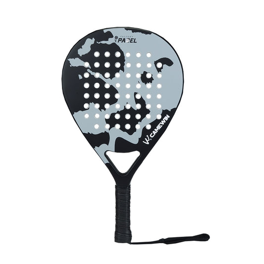 CAMEWIN Professional Carbon Fiber Padel Soft Face Racquet with Bag Cover