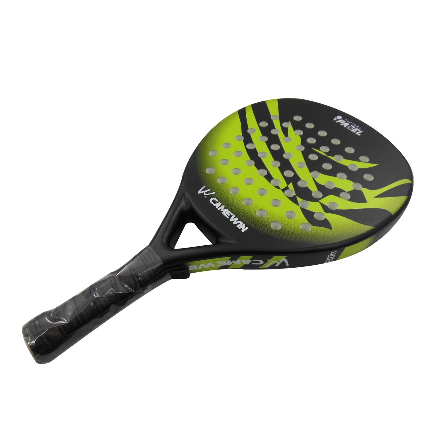 CAMEWIN Padel Professional Carbon Fiber Soft EVA Face Racquet with Bag Cover