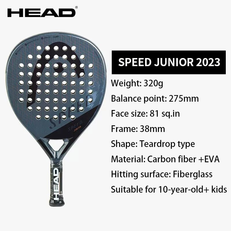 HEAD Padel Racket BOLT Series Carbon Fiber