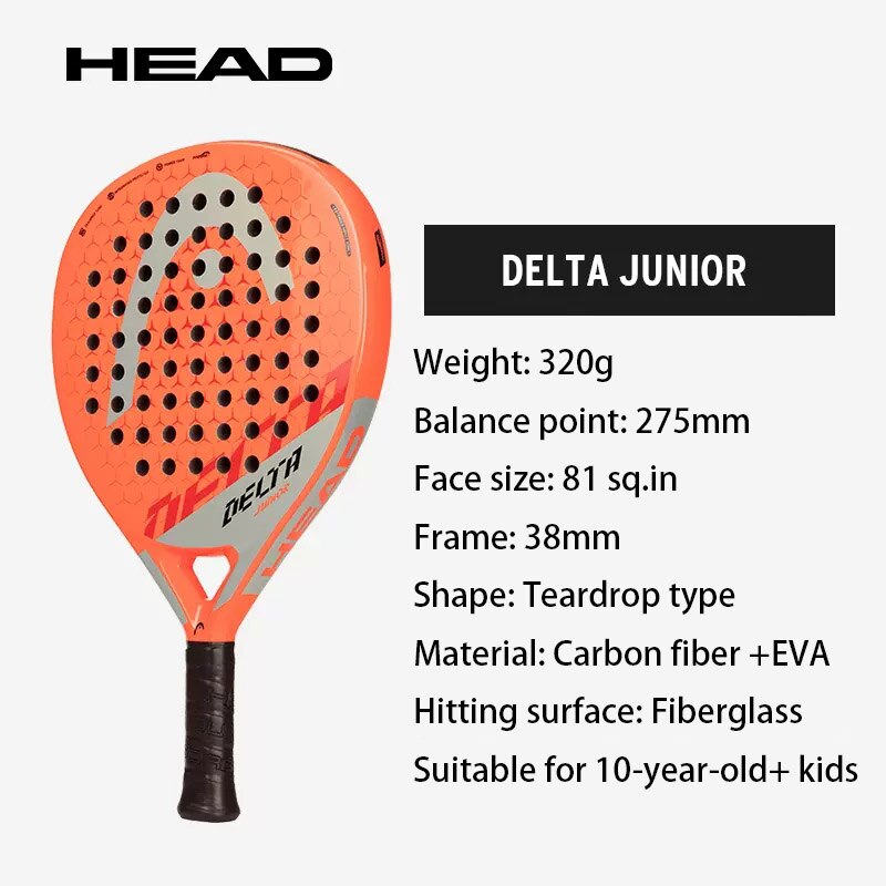 HEAD Padel Racket BOLT Series Carbon Fiber