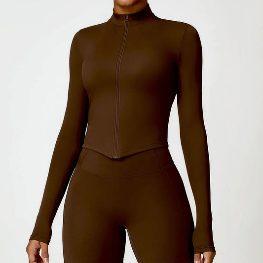 Long Sleeve Gym Shirt with Zipper