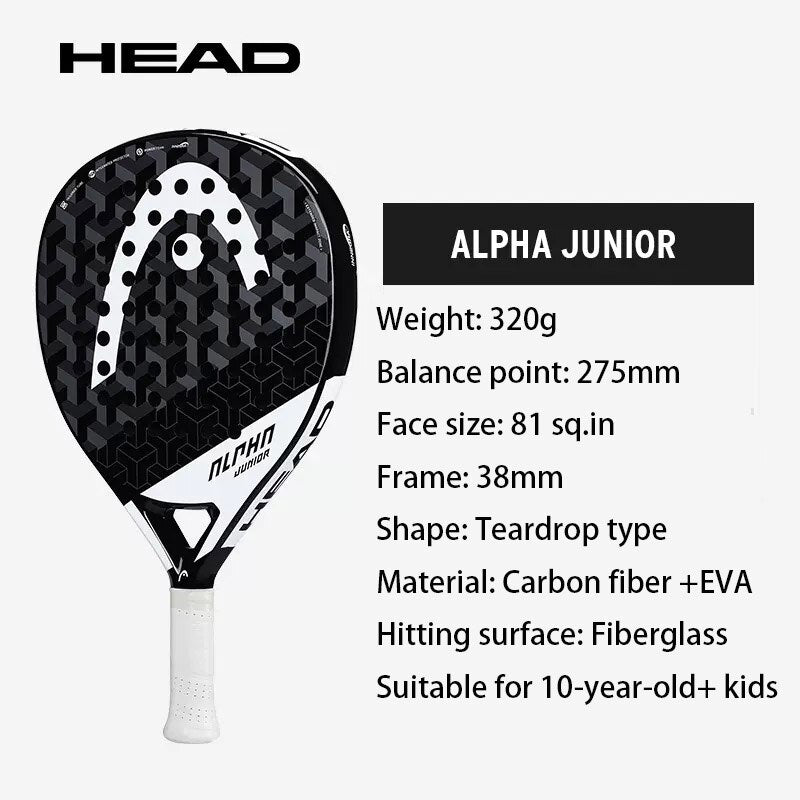 HEAD Padel Racket BOLT Series Carbon Fiber