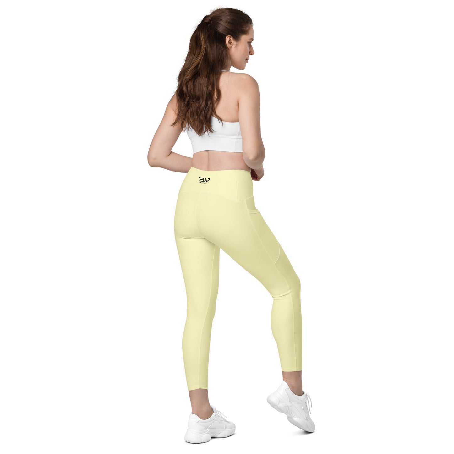 Crossover leggings with pockets