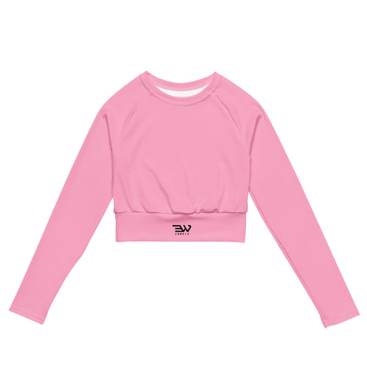 EDWRLD Recyklovaný crop top s dlouhým rukávem